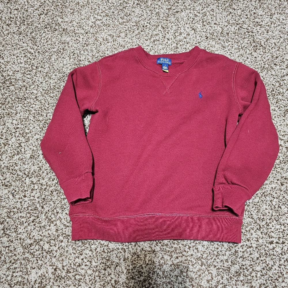 Polo Boys Sweatshirt | Dark Red | Size 7 | Great Condition